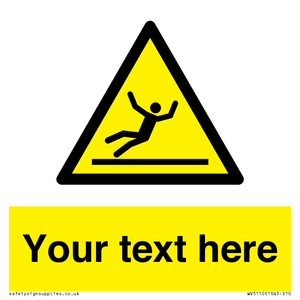 Custom Figure Slipping Sign